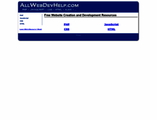 allwebdevhelp.com screenshot
