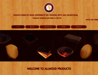 allwoodproducts.co.uk screenshot