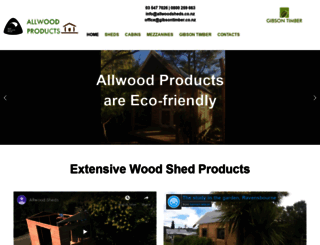 allwoodsheds.co.nz screenshot