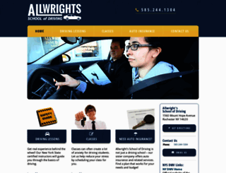 allwrightsdrivingschool.com screenshot