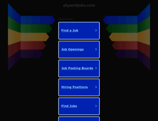 allyachtjobs.com screenshot