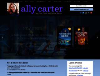 allycarter.com screenshot