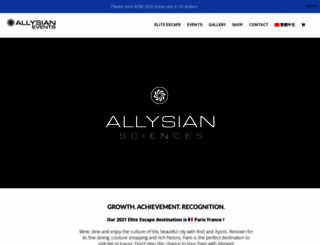 allysianevents.com screenshot