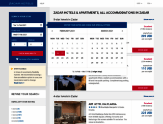 allzadarhotels.com screenshot