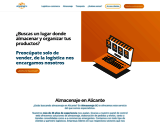 almacenajesc.com screenshot