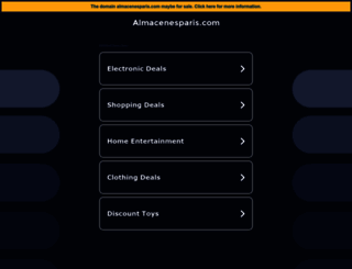 almacenesparis.com screenshot