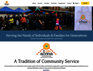 almafamilyservices.org screenshot