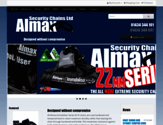 almax-security-chains.co.uk screenshot