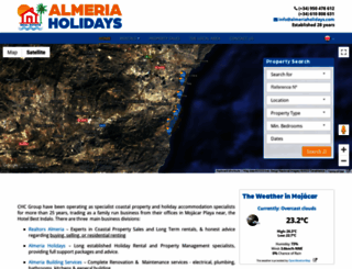 almeriaholidays.com screenshot