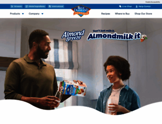 almondbreeze.com screenshot