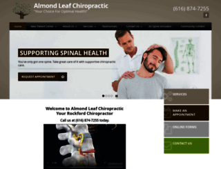 almondleafchiropractic.com screenshot