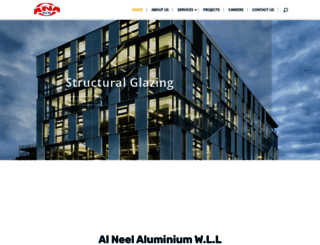 alneelaluminium.com screenshot