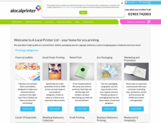 alocalprinter.com screenshot