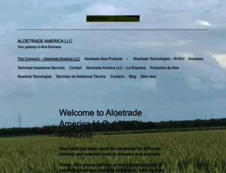 aloetradeamerica.com screenshot