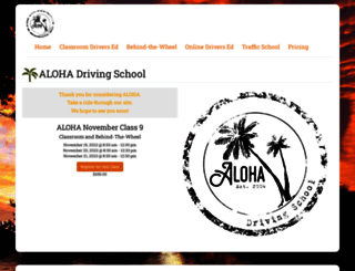 alohadrivingschool.com screenshot