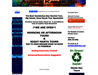 alohakayak.com screenshot
