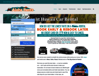 aloharents.com screenshot