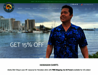 alohashirtshop.com screenshot