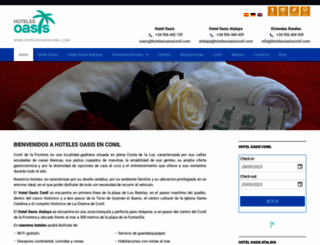 alojamientosoasisconil.com screenshot