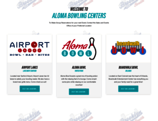 alomabowlingcenters.com screenshot