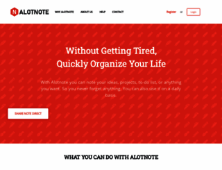 alotnote.com screenshot