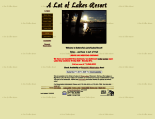 alotoflakesresort.com screenshot
