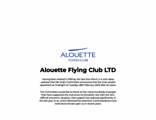 alouette.org.uk screenshot