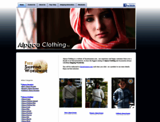 alpaca-clothing.com screenshot