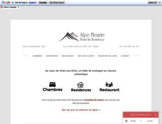alpe-fleurie.com screenshot