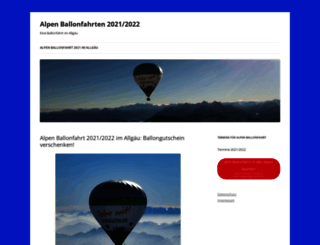 alpenballonfahrt.com screenshot