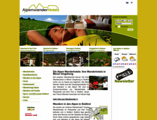 alpenwanderhotels.com screenshot