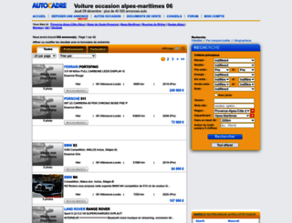 alpes-maritimes.autocadre.com screenshot