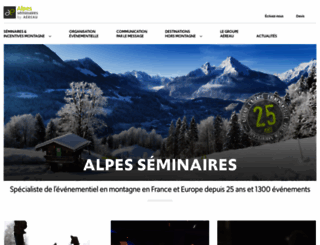 alpes-seminaires.com screenshot