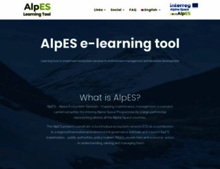 alpeselearning.eu screenshot