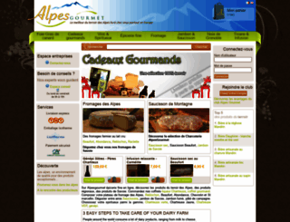 alpesgourmet.com screenshot