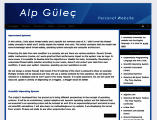 alpgulec.com screenshot