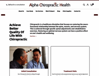 alpha-chiropractic.com screenshot