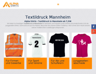 alpha-shirts.de screenshot