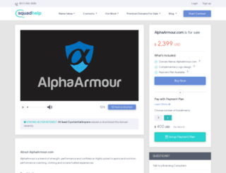 alphaarmour.com screenshot