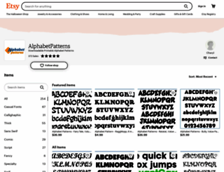 alphabetpatterns.com screenshot