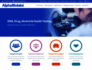 alphabiolabs.co.uk screenshot
