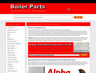alphaboilerparts.co.uk screenshot