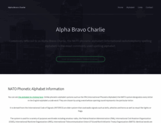 alphabravocharlie.info screenshot