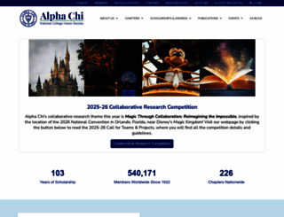 alphachihonor.org screenshot