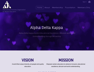 alphadeltakappa.org screenshot