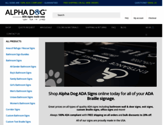 alphadogadasigns.com screenshot