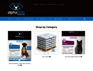 alphadogfood.com screenshot