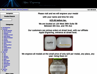 alphaengraving.com screenshot