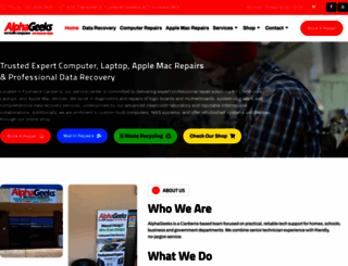 alphageeks.com.au screenshot