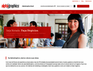 alphagraphics.com.br screenshot